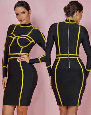 V263 Vestido corto Bandage