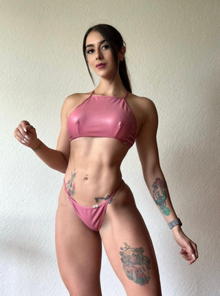 Swimsuit vinil pink 14