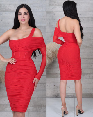 V110 Bandage vestido corto