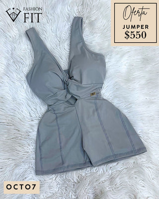 Jump. Moño gray