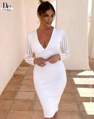 Vestido Bandage white