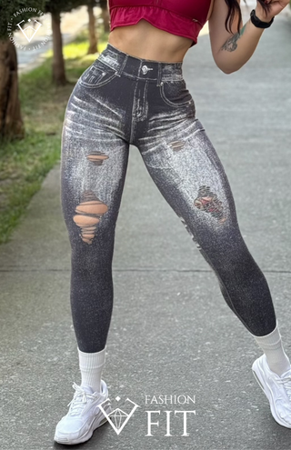 Leggin jeans gray