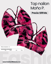 Top Moño Pink/Black