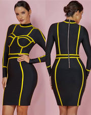 V263 Vestido corto Bandage