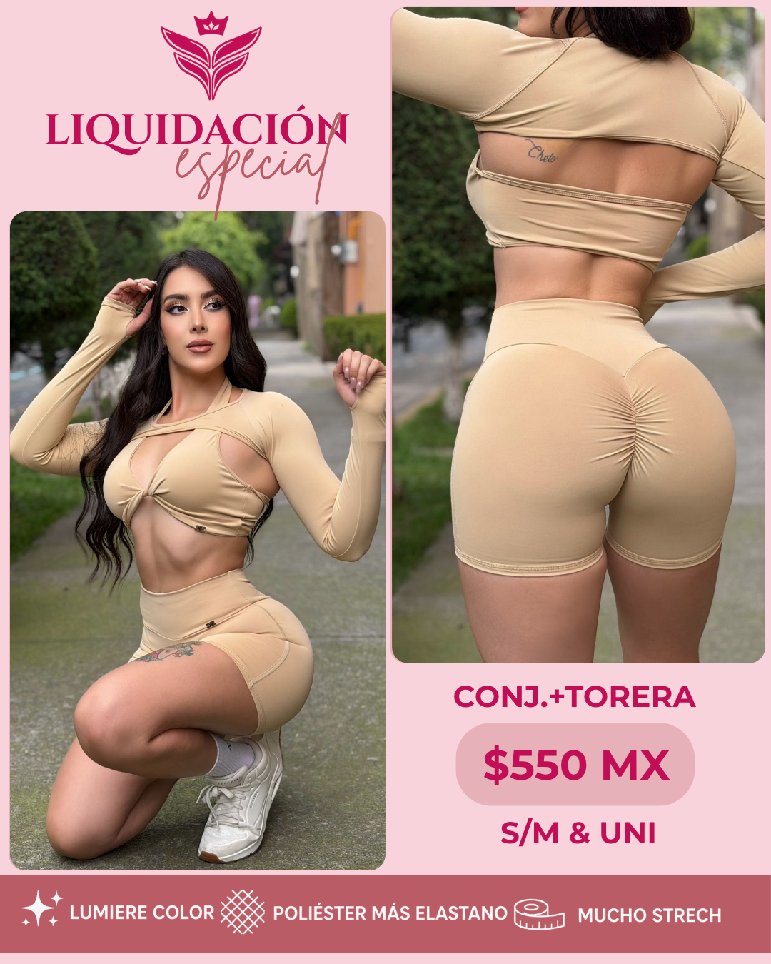 Conj. Short+Torera Melissa Nud
