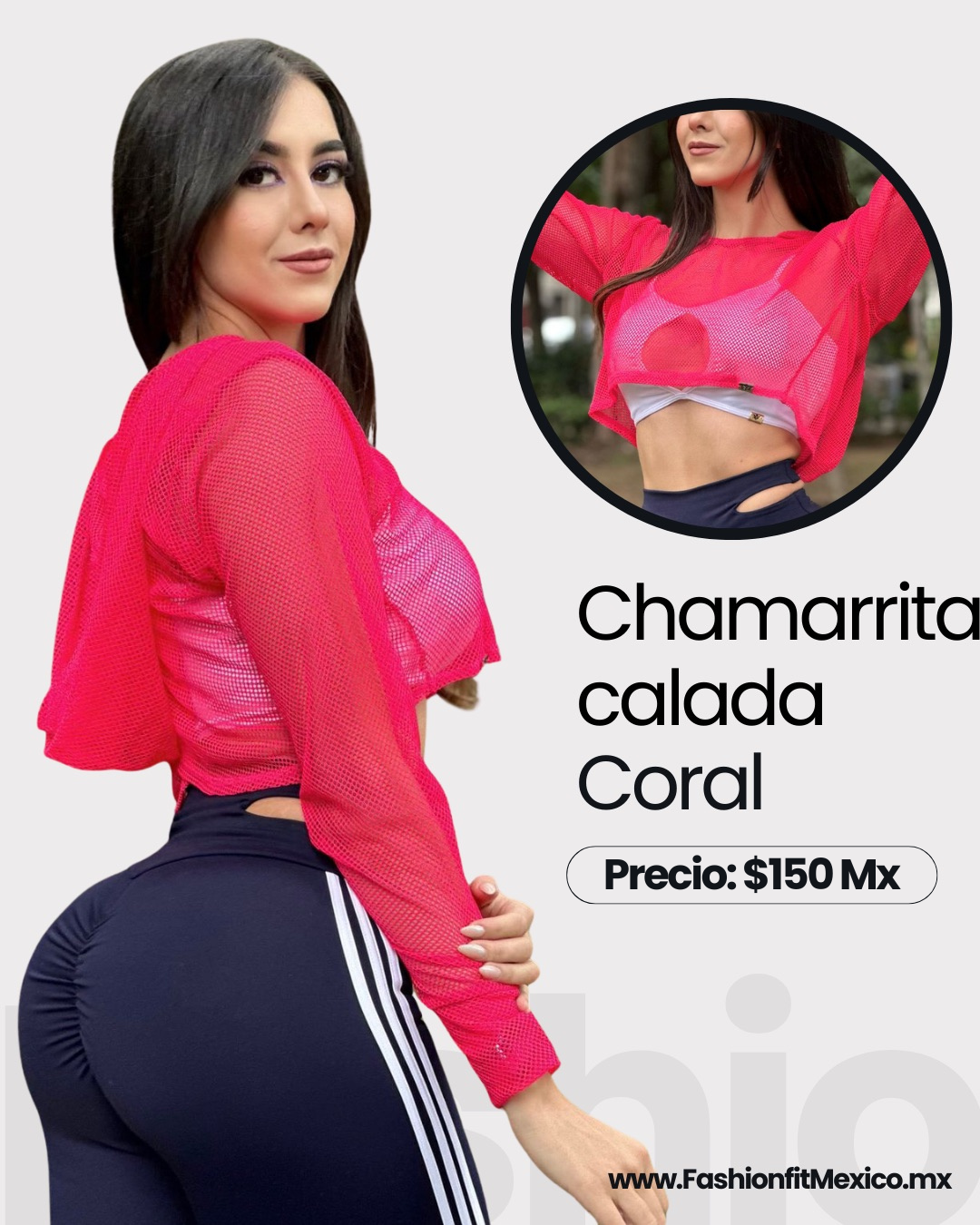 Chamarrita con gorro coral