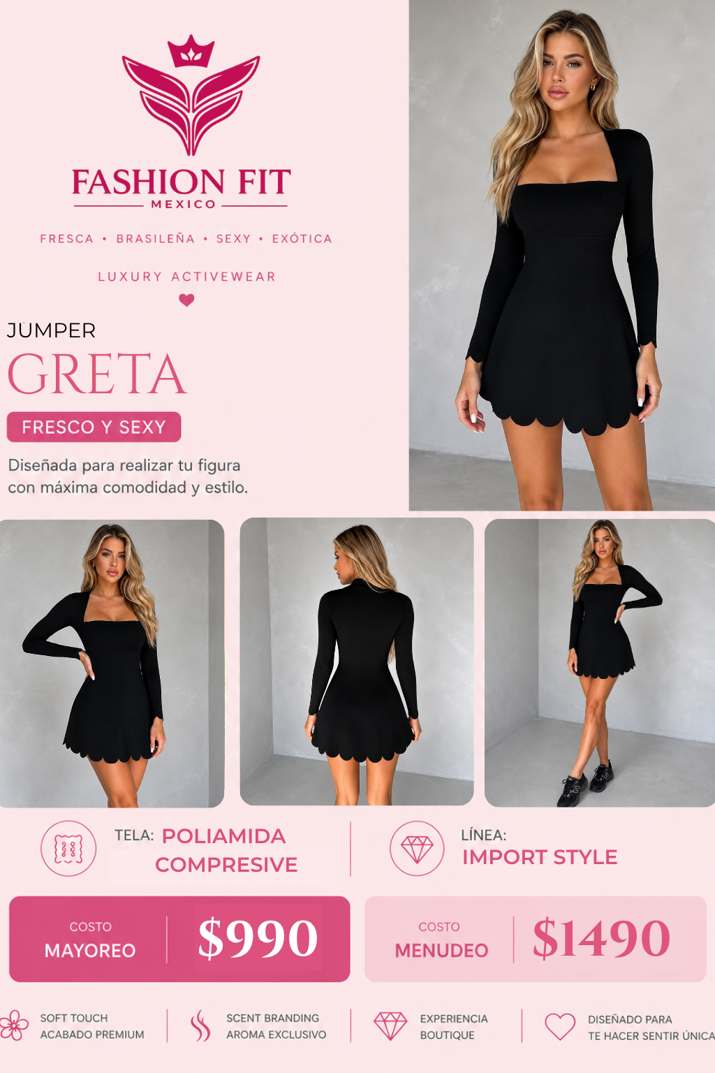 Mayoreo Greta Black