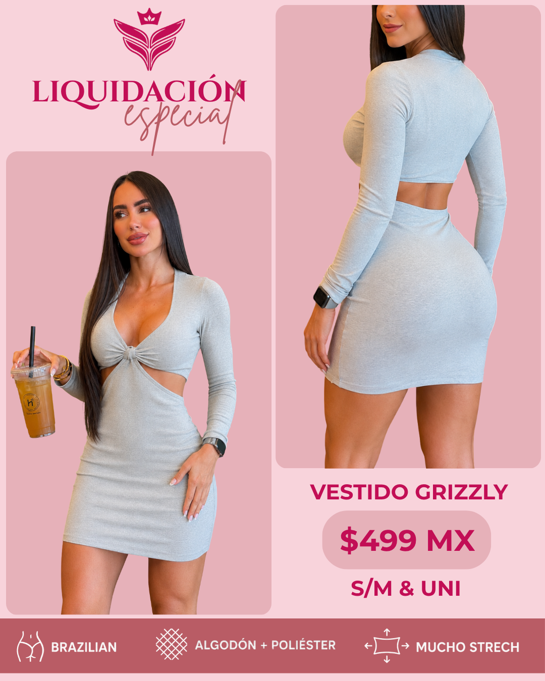 Vestido grizly