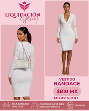 Vestido Bandage white