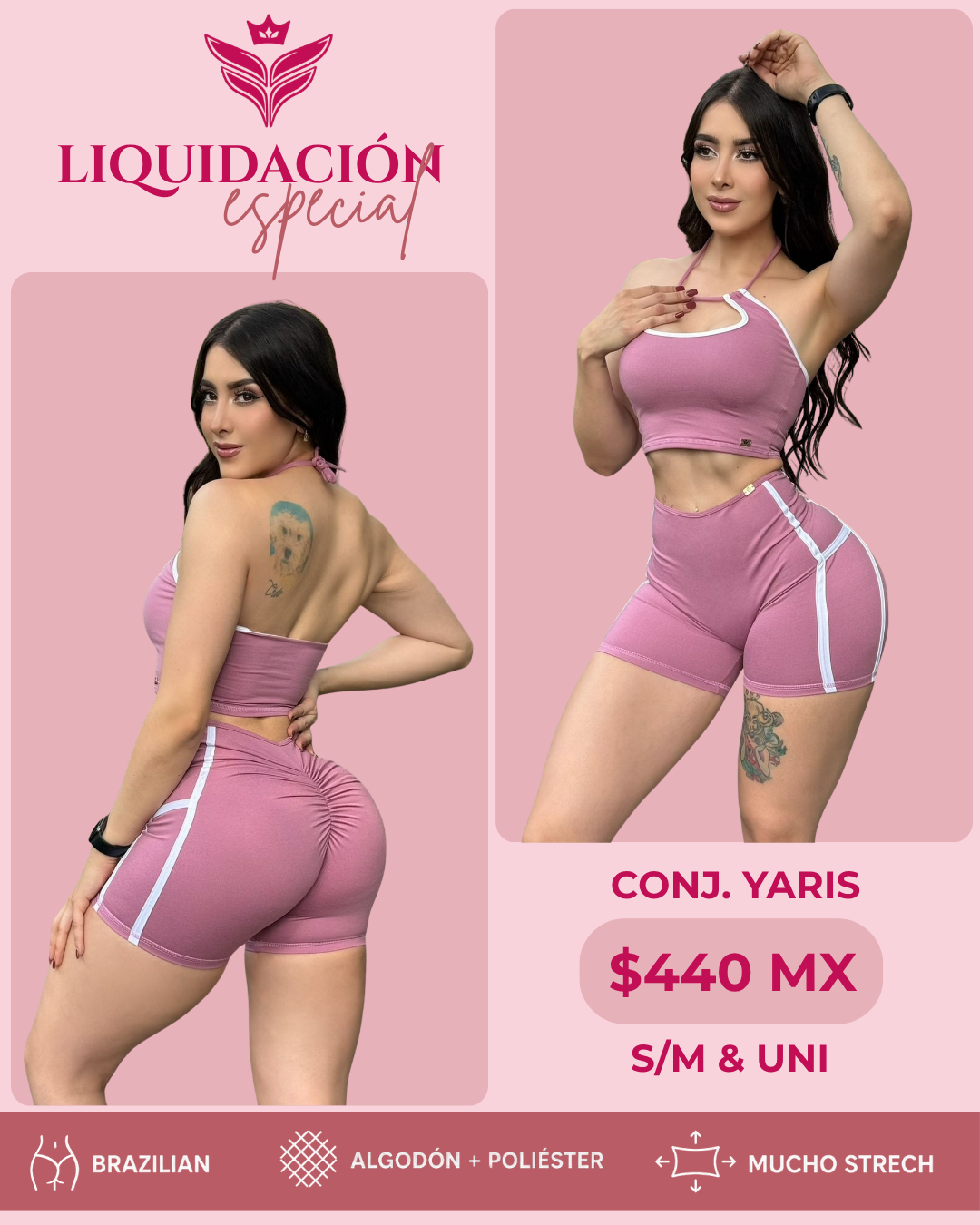 Conj. short yaris