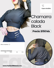 Chamarrita calada Black