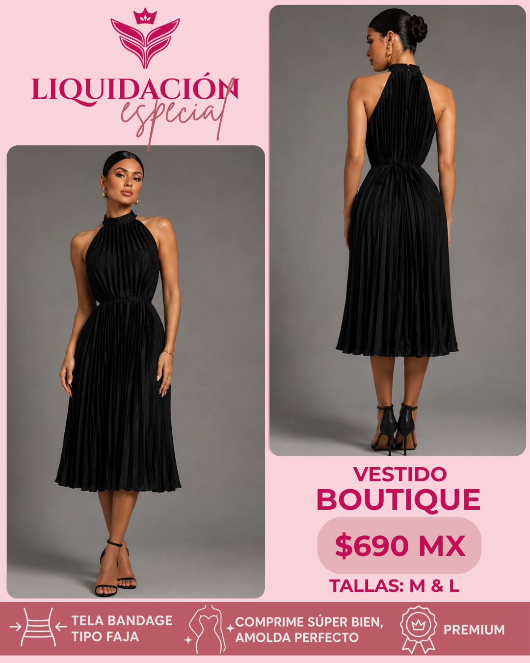 V68 Vestido largo