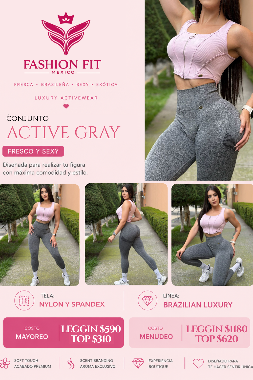 Mayoreo Active Gray