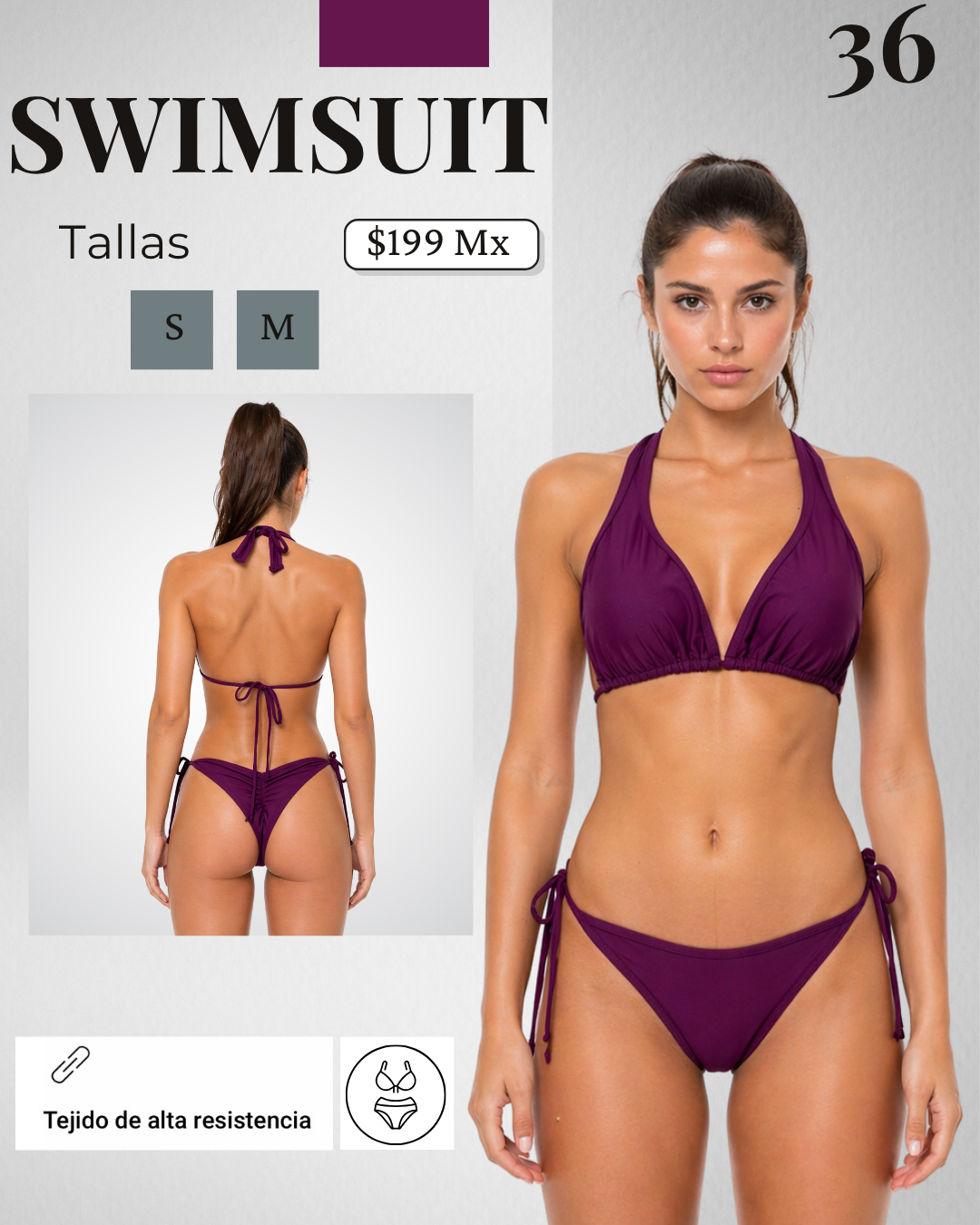 Swimsuit scrunch 36