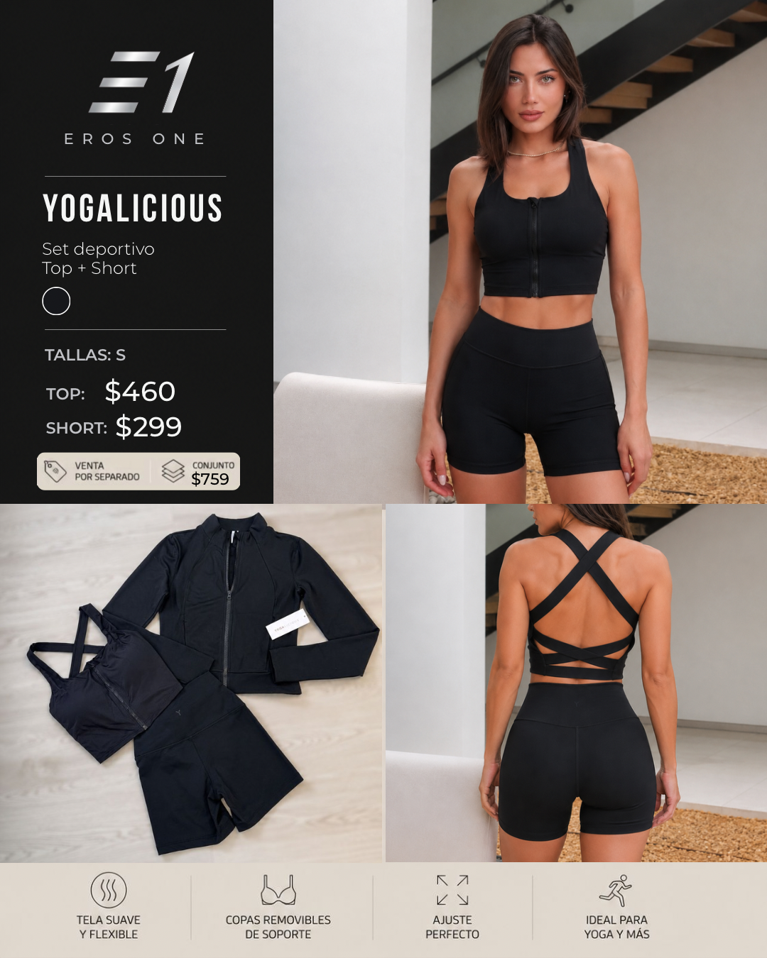 Conj. Marca Yogalicious/FF🇺🇸