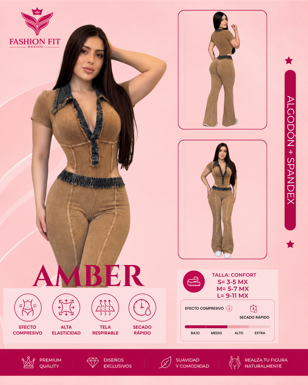 Conj. Amber beige