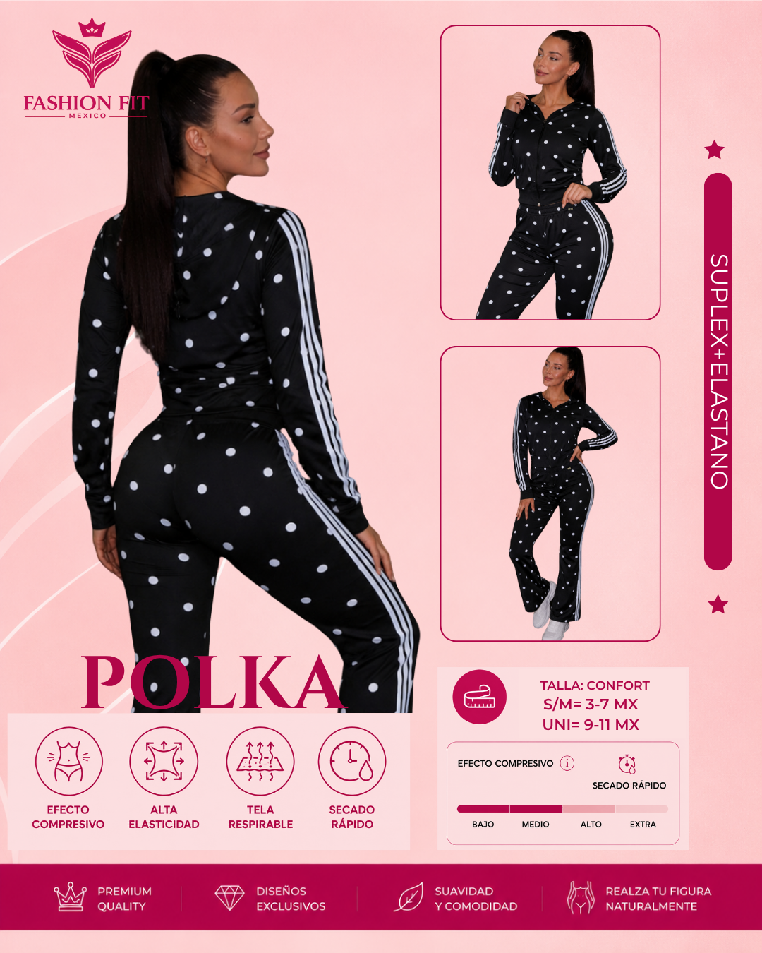 Conj. Polka Black