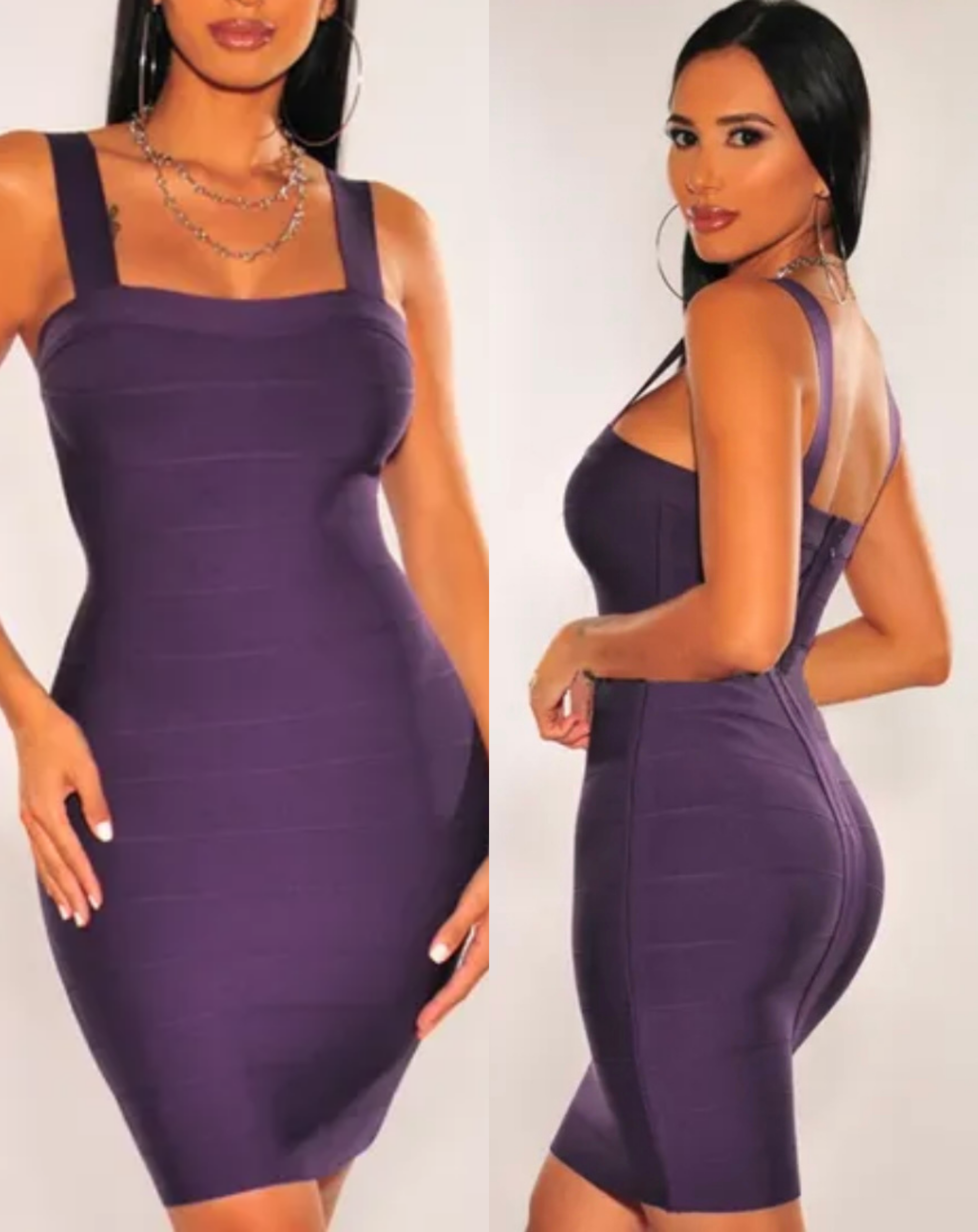 V292 Vestido corto Bandage