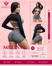 Conj. Short+Torera Melissa Black
