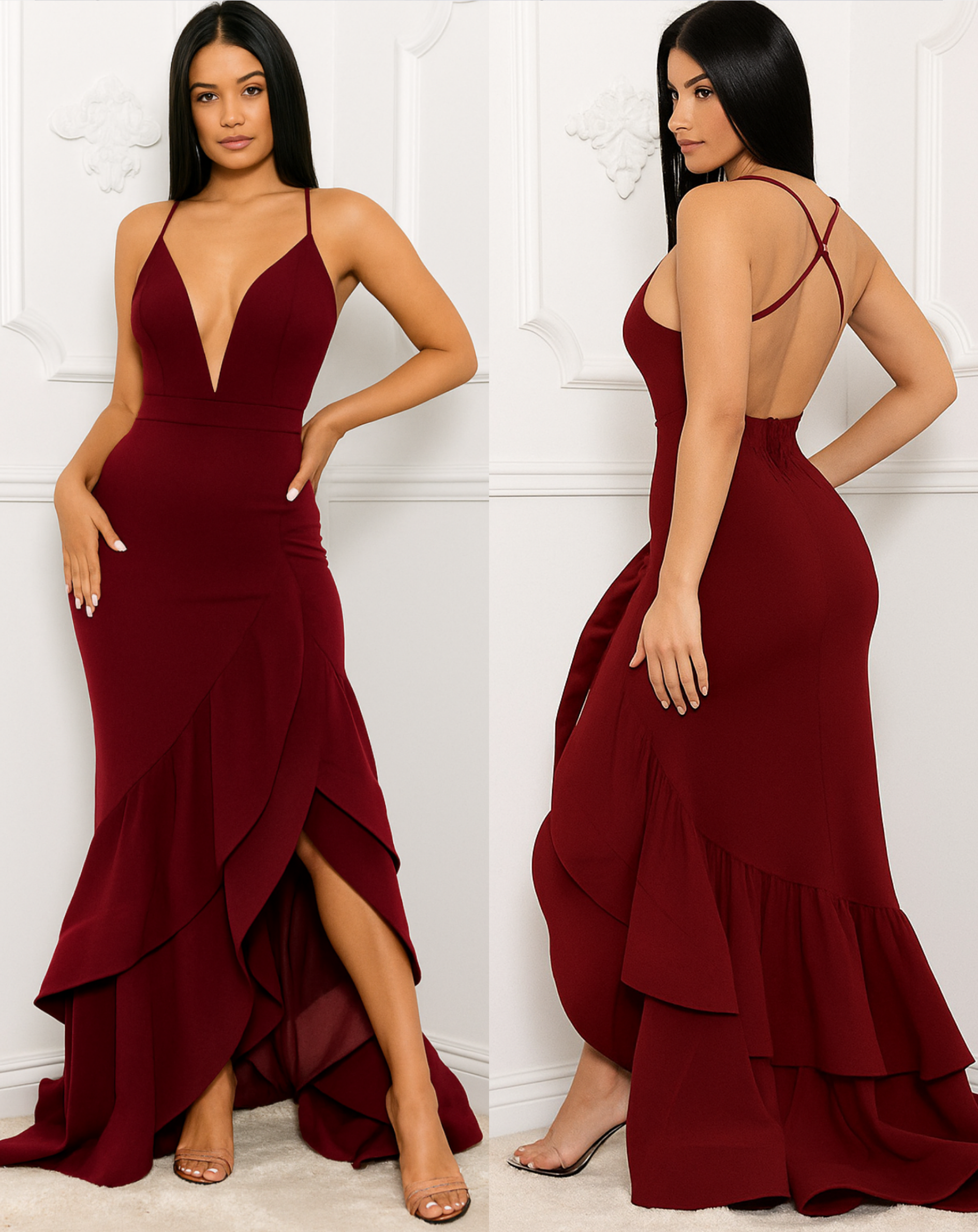 V302 vestido largo