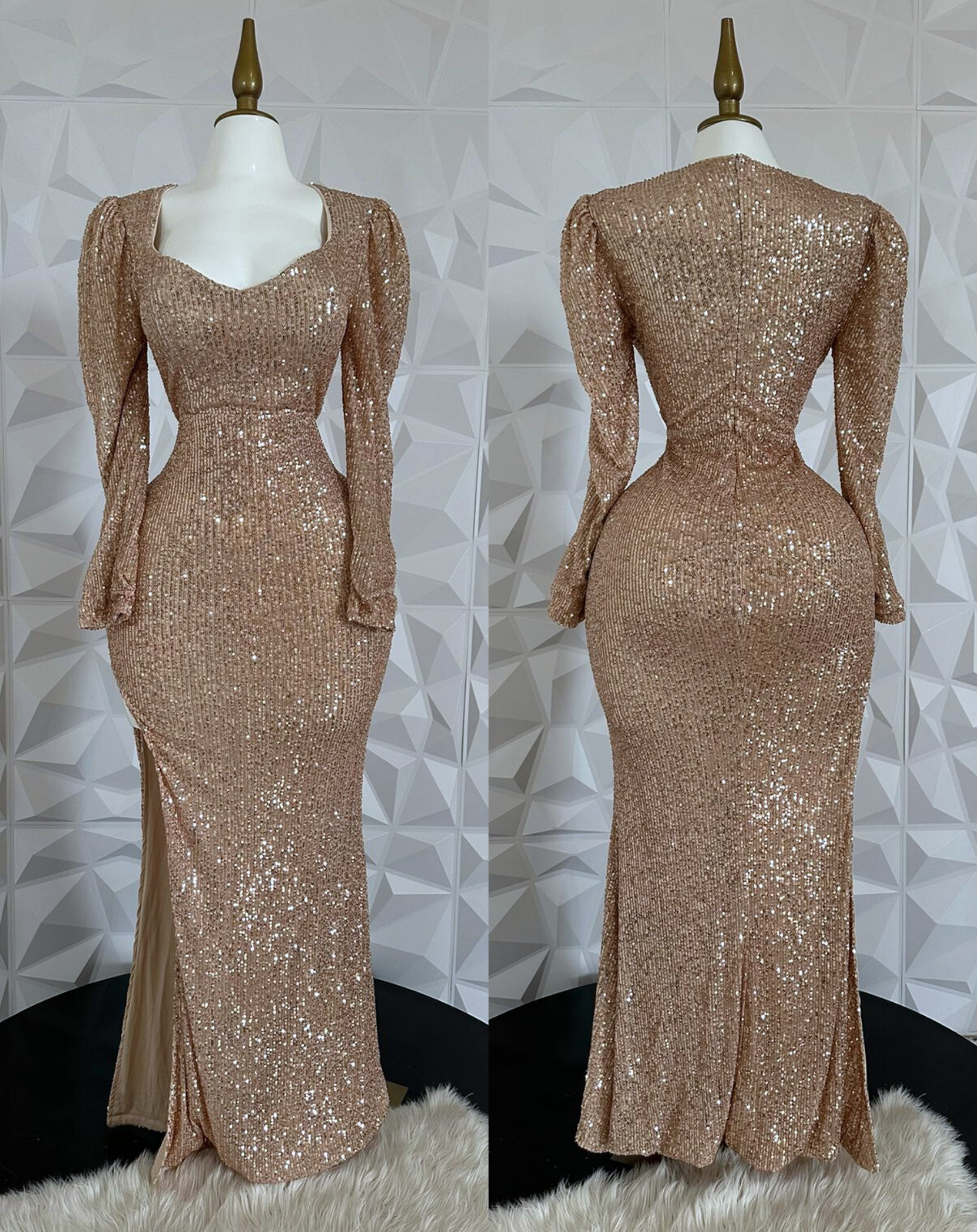 V136 Vestido largo