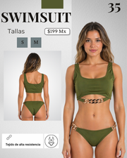 Swimsuit olive 35