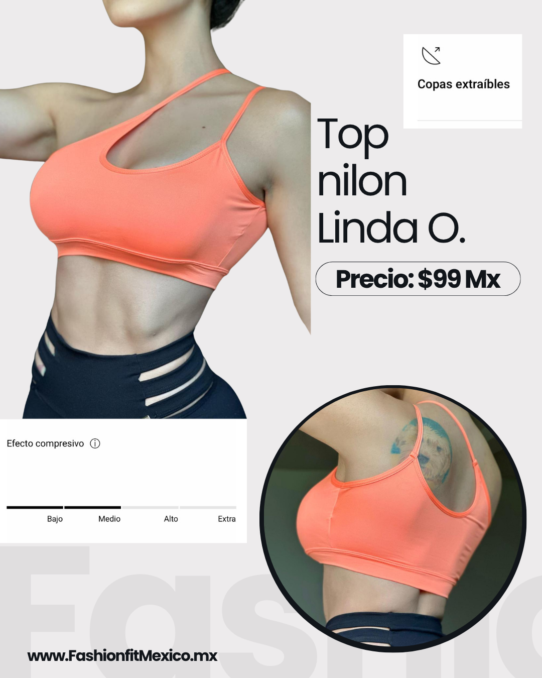 Top linda Orange