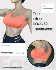 Top linda Orange