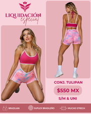 Conj. short tulipán