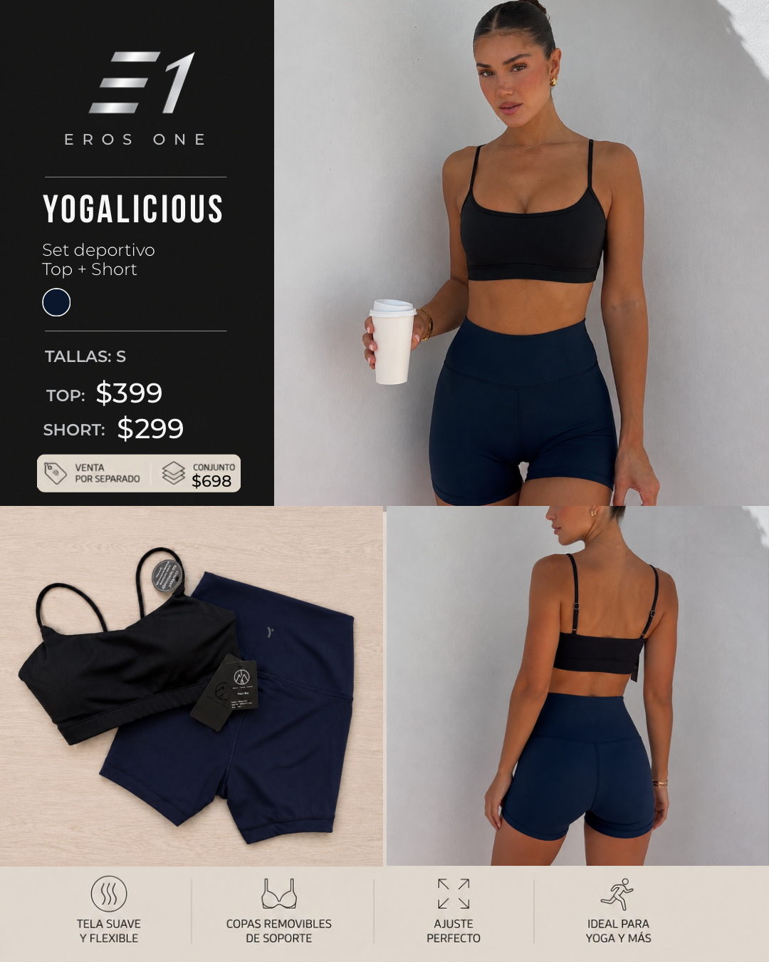 Conj. Marca Yogalicious/Move🇺🇸