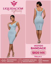 Bandage vestido sky