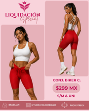 Conj. biker Orange/cruzado