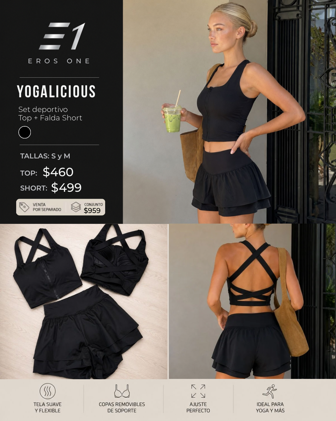 Conj. Marca Yogalicious/FF🇺🇸