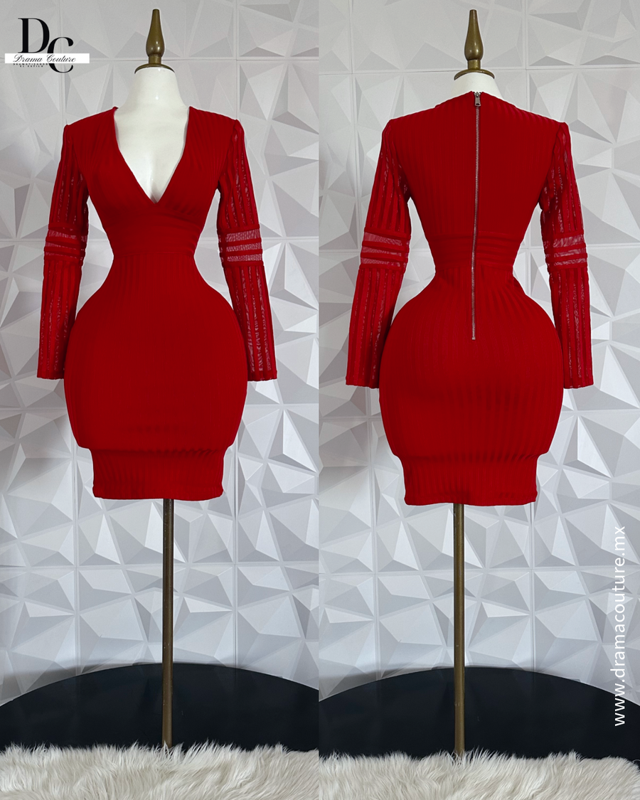 Vestido Bandage red