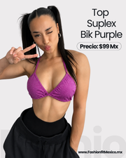 Top bikini purple