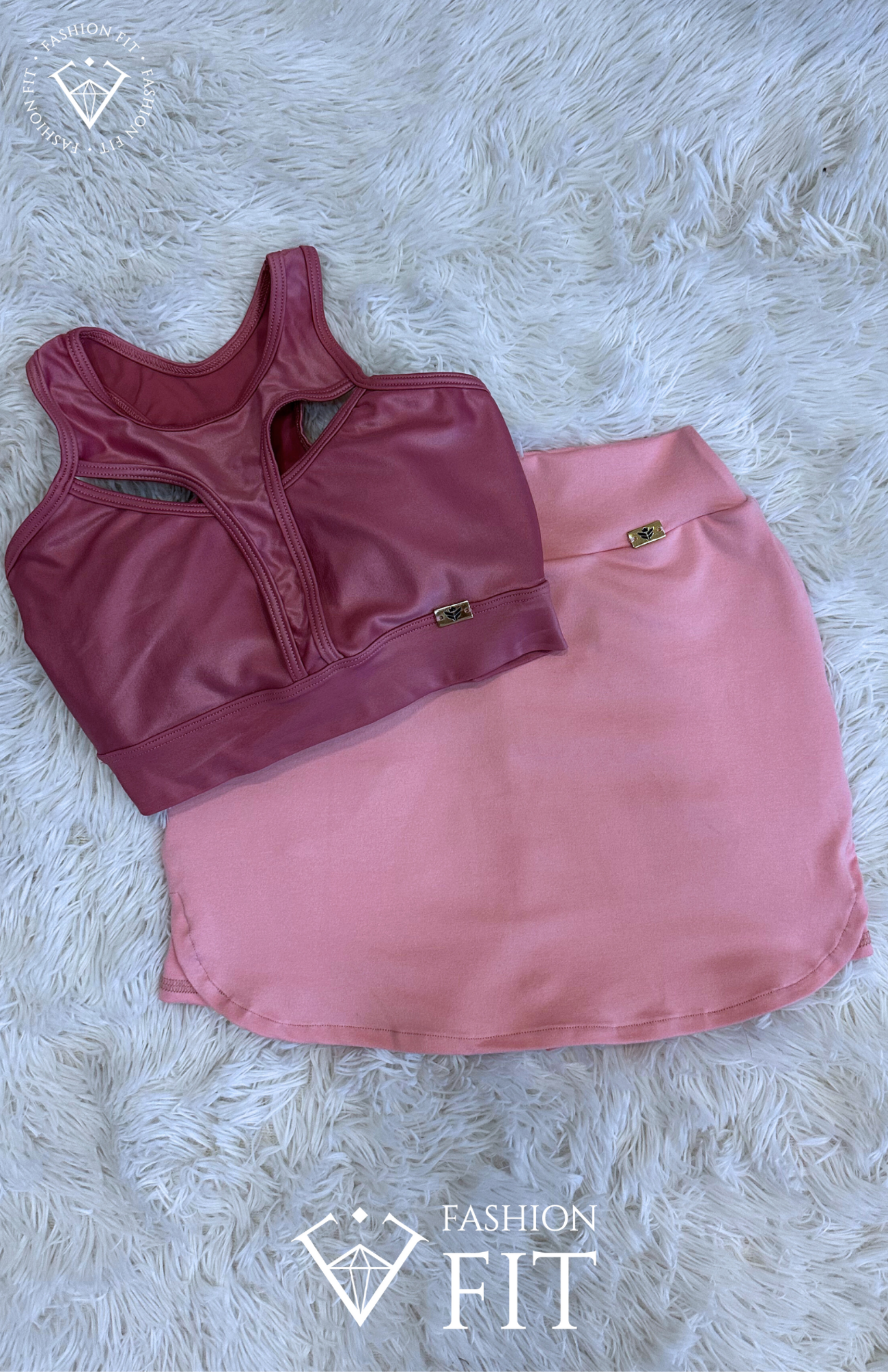 D120 Conj. falda pink