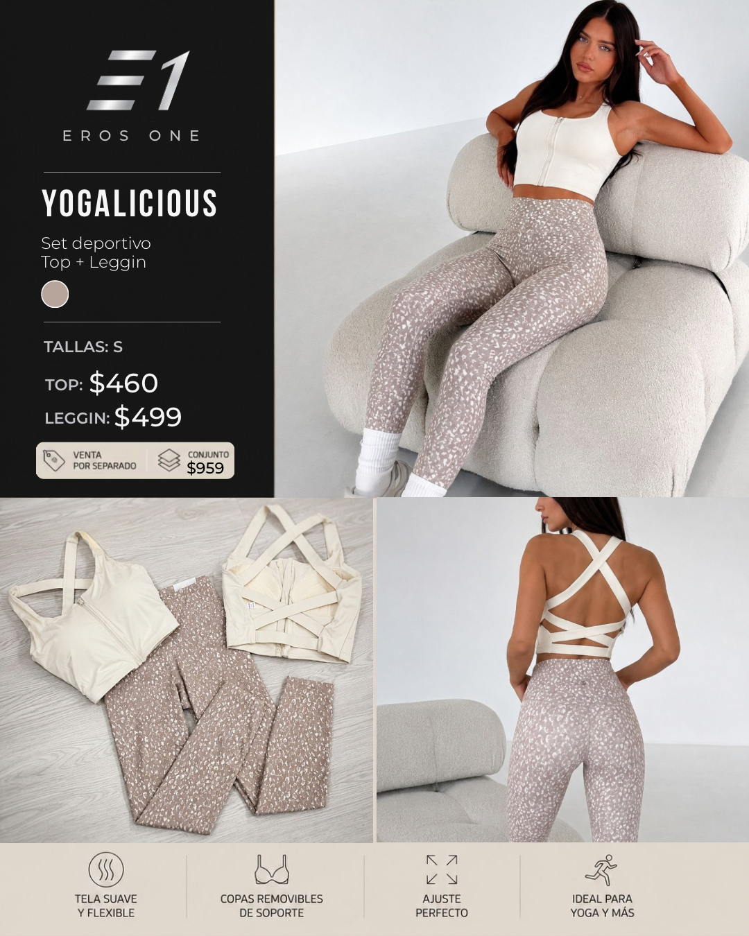 Conj. Marca Yogalicious/FF🇺🇸