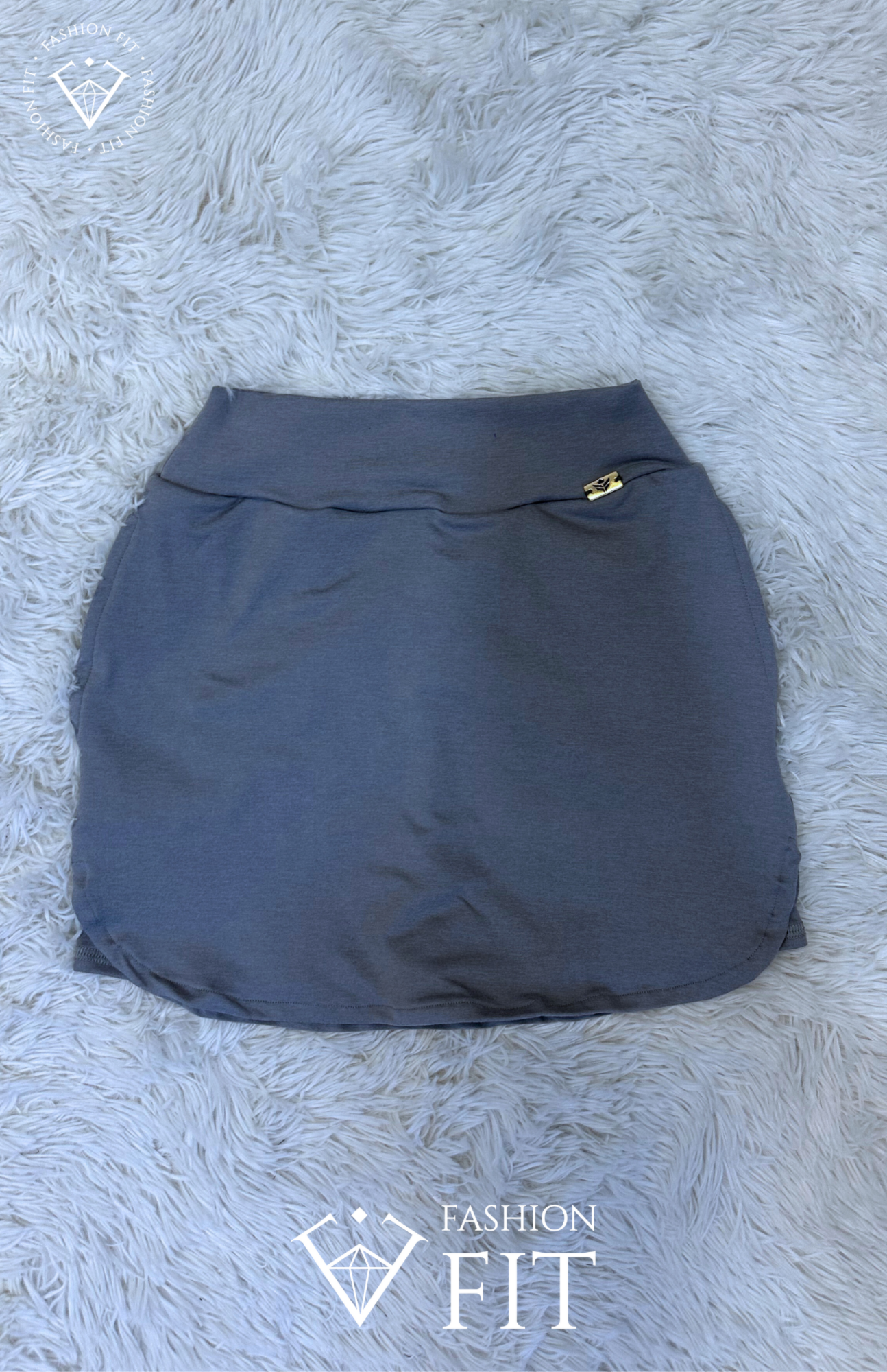 D137 Falda short grey