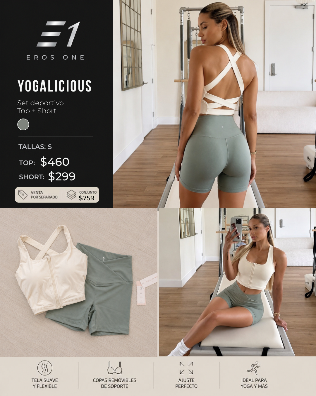 Conj. Marca Yogalicious/FF🇺🇸