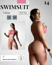 Swimsuit vinil pink 14
