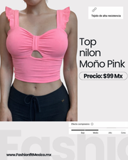 Top moño pink fosfo