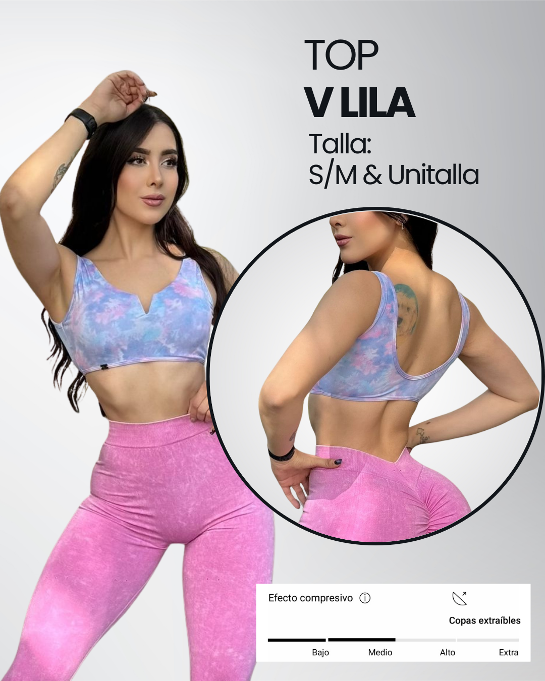 Top V lila