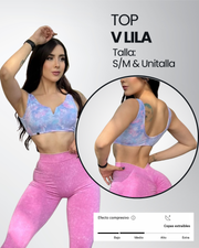 Top V lila