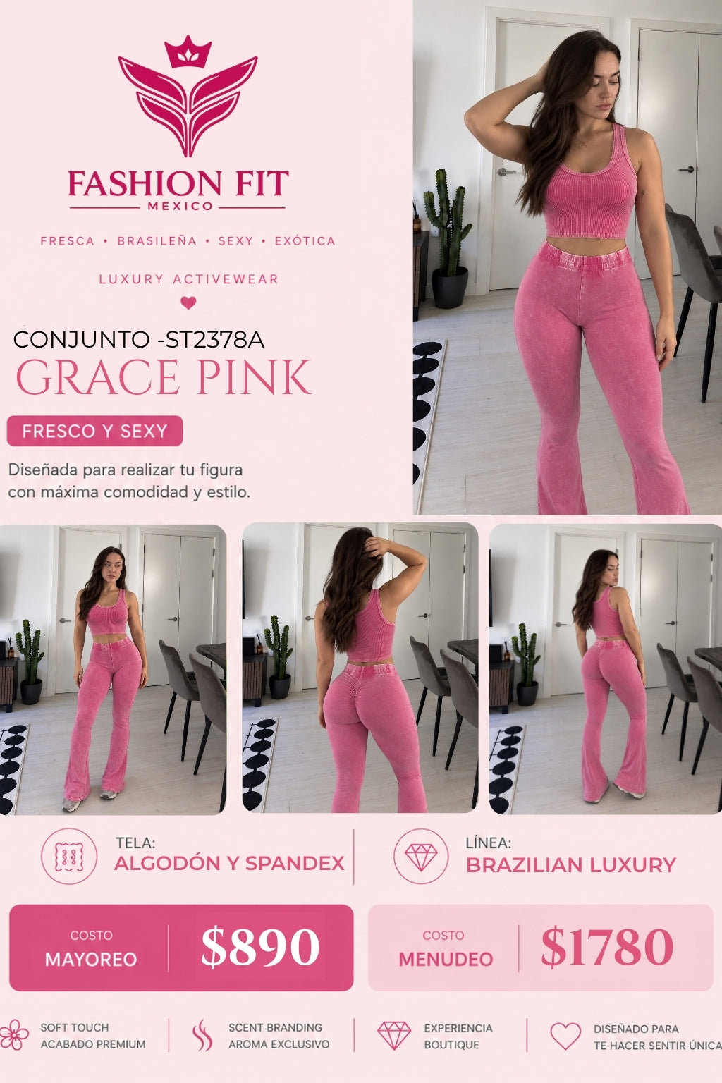 Mayoreo Grace Pink