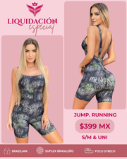 Jump. Running biker